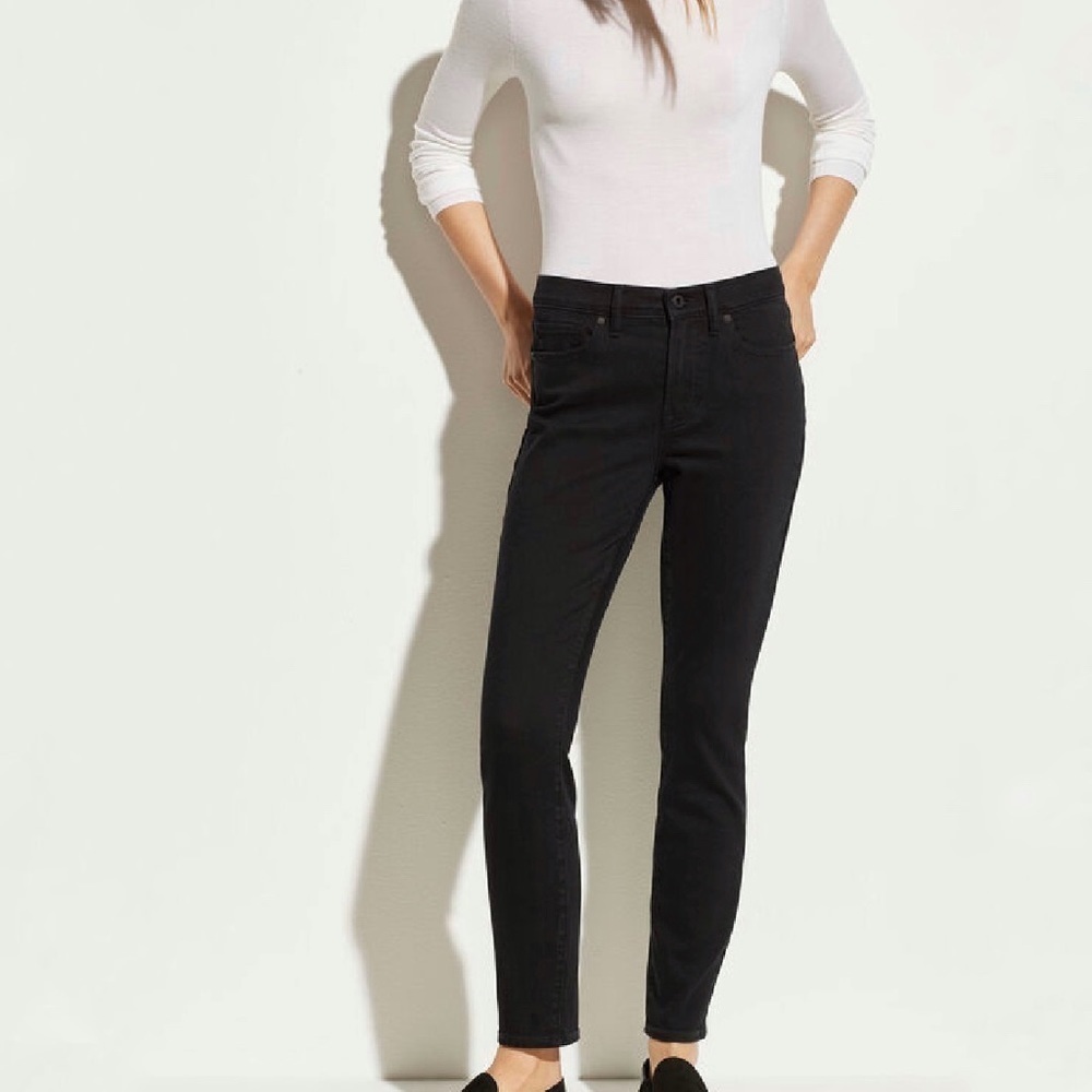 Vince 5 Pocket Skinny Jeans Black Size 28
